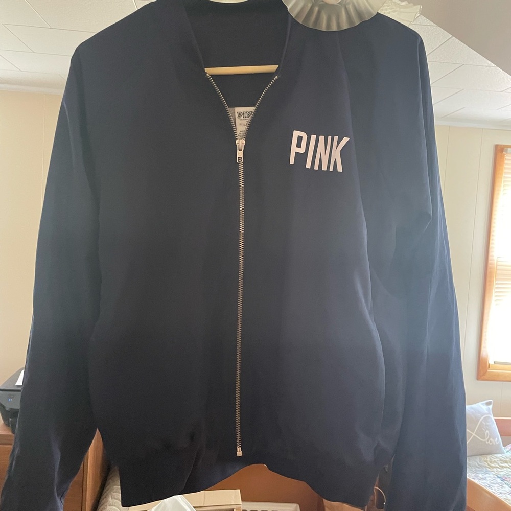 PINK Victoria's Secret New York Yankees Navy Jacket